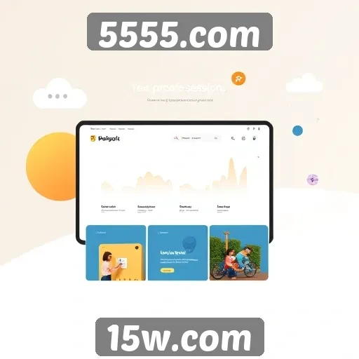 Acessibilidade e design do site 5555.com